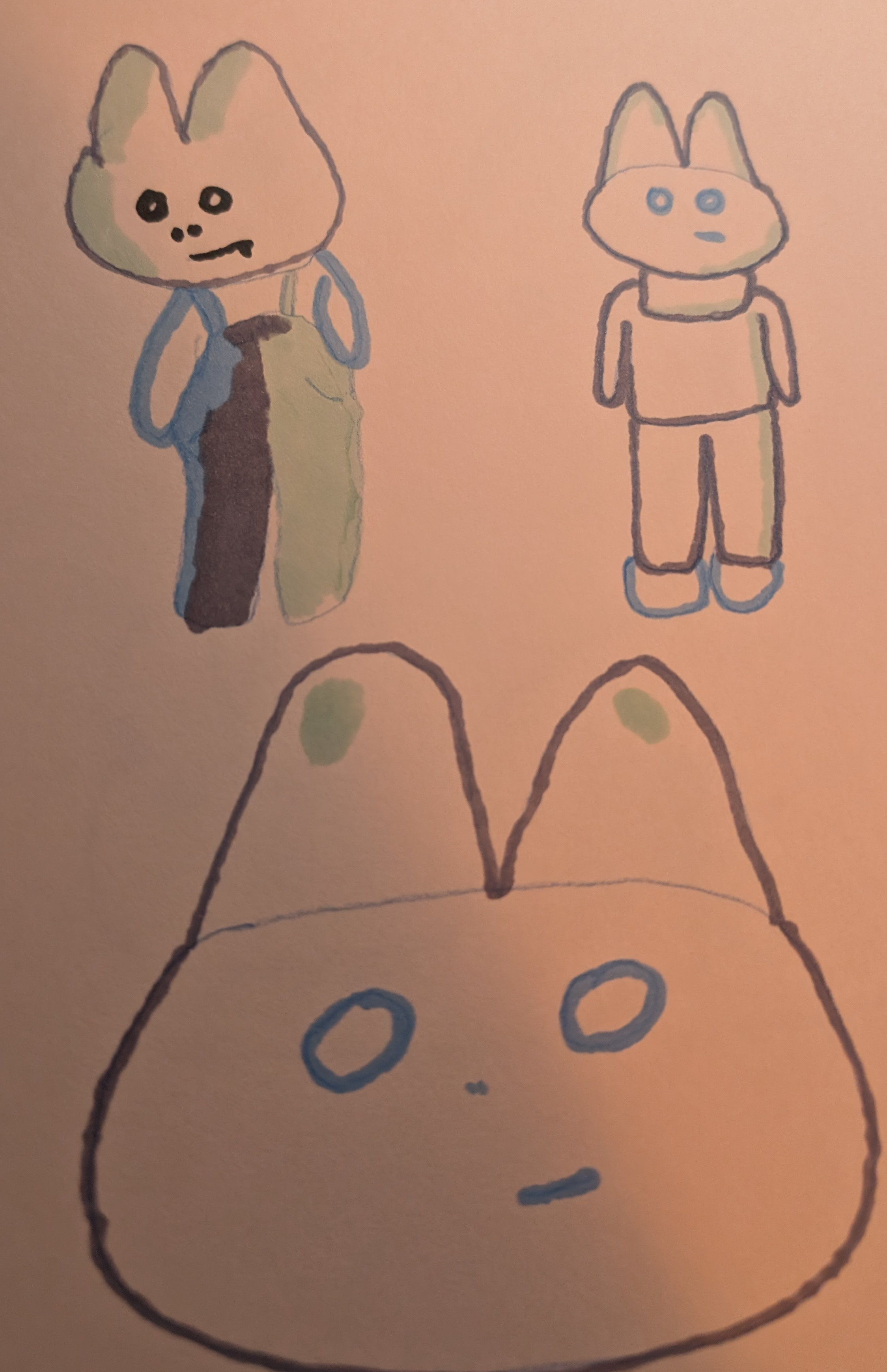 a drawing of squishy bunnies