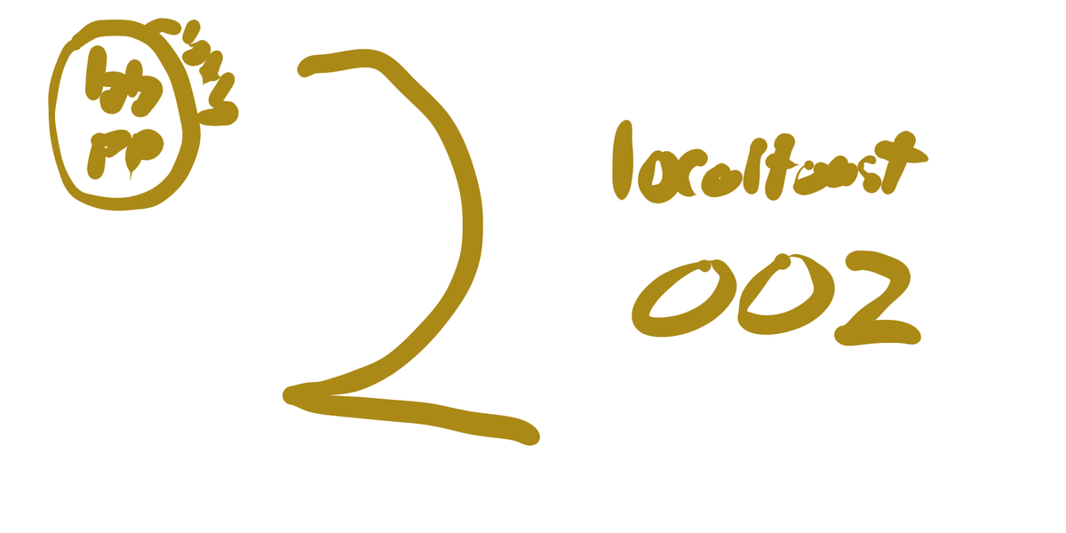 The author's signature, the number 2 and "localtoast 002"
